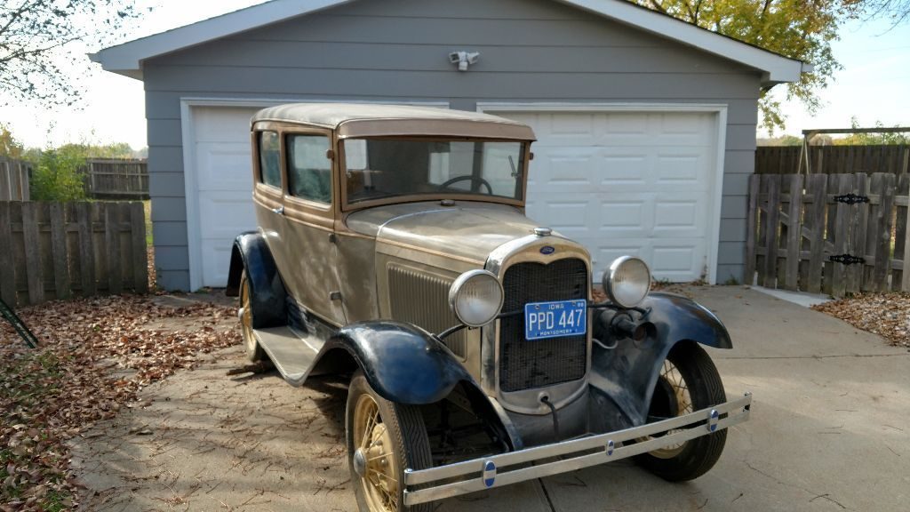 Old restoration 1930 Ford Model A Sedan