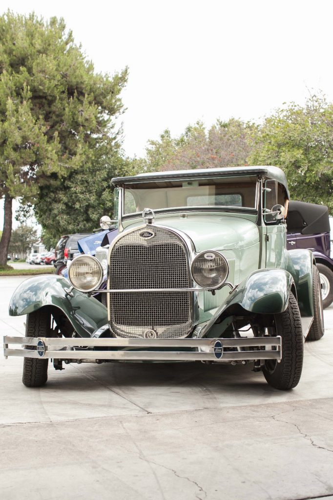 Green 1928 Ford Model A Roadster