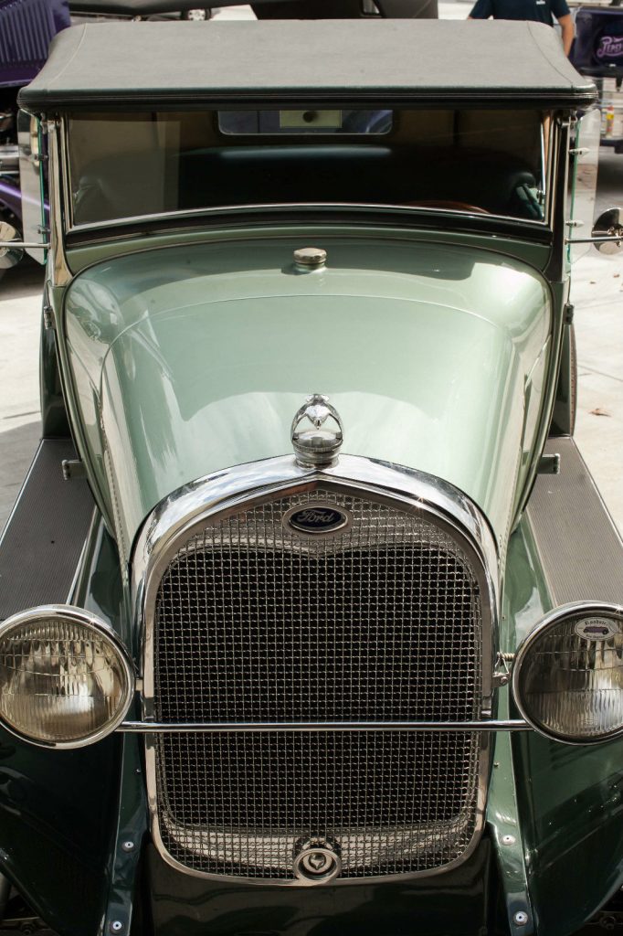 Green 1928 Ford Model A Roadster