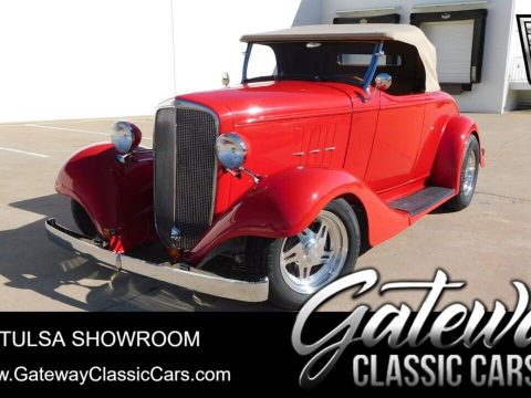 Red 1933 Chevrolet Roadster 350 Chevy V8 Th350 for sale