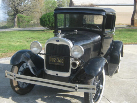 1929 Ford Model A Leather BACK Rumble SEAT Coupe for sale