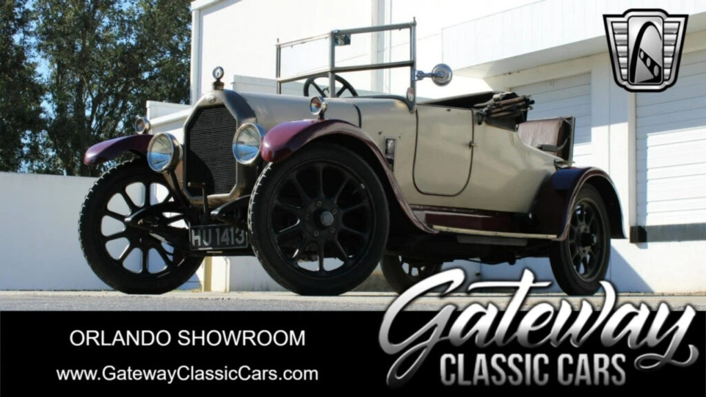 Cream/burgundy 1924 Humber Light Tourer Convertible 4 Cylinder Speed Manual