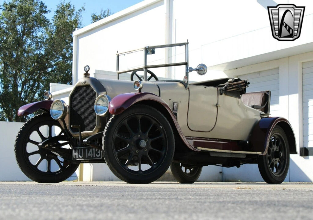 Cream/burgundy 1924 Humber Light Tourer Convertible 4 Cylinder Speed Manual