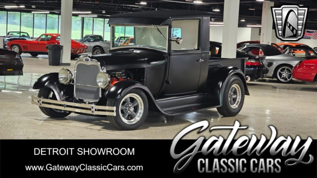 Satin Black 1929 Ford Model A Pickup 350 Cu.in. V8