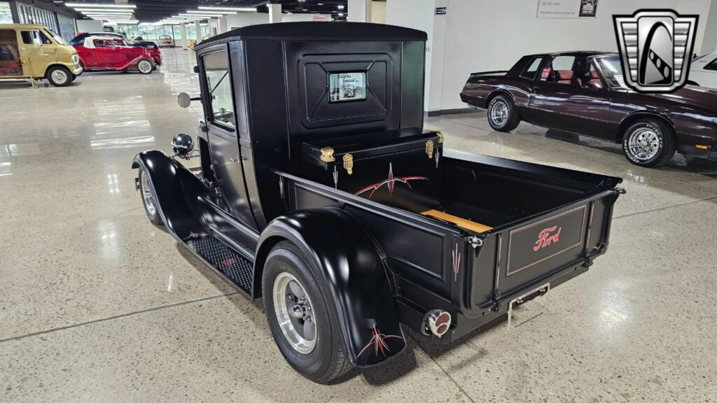 Satin Black 1929 Ford Model A Pickup 350 Cu.in. V8