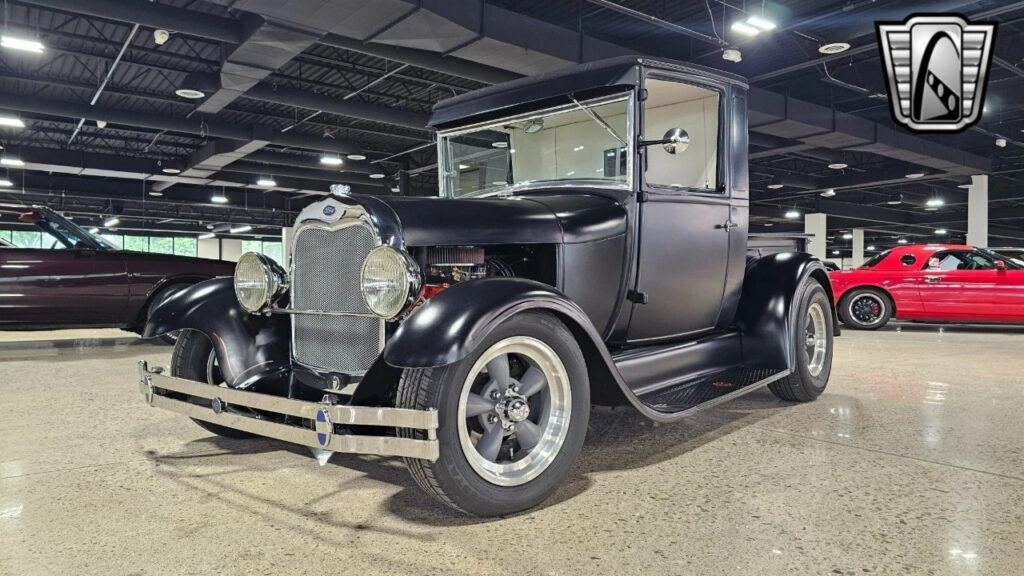 Satin Black 1929 Ford Model A Pickup 350 Cu.in. V8