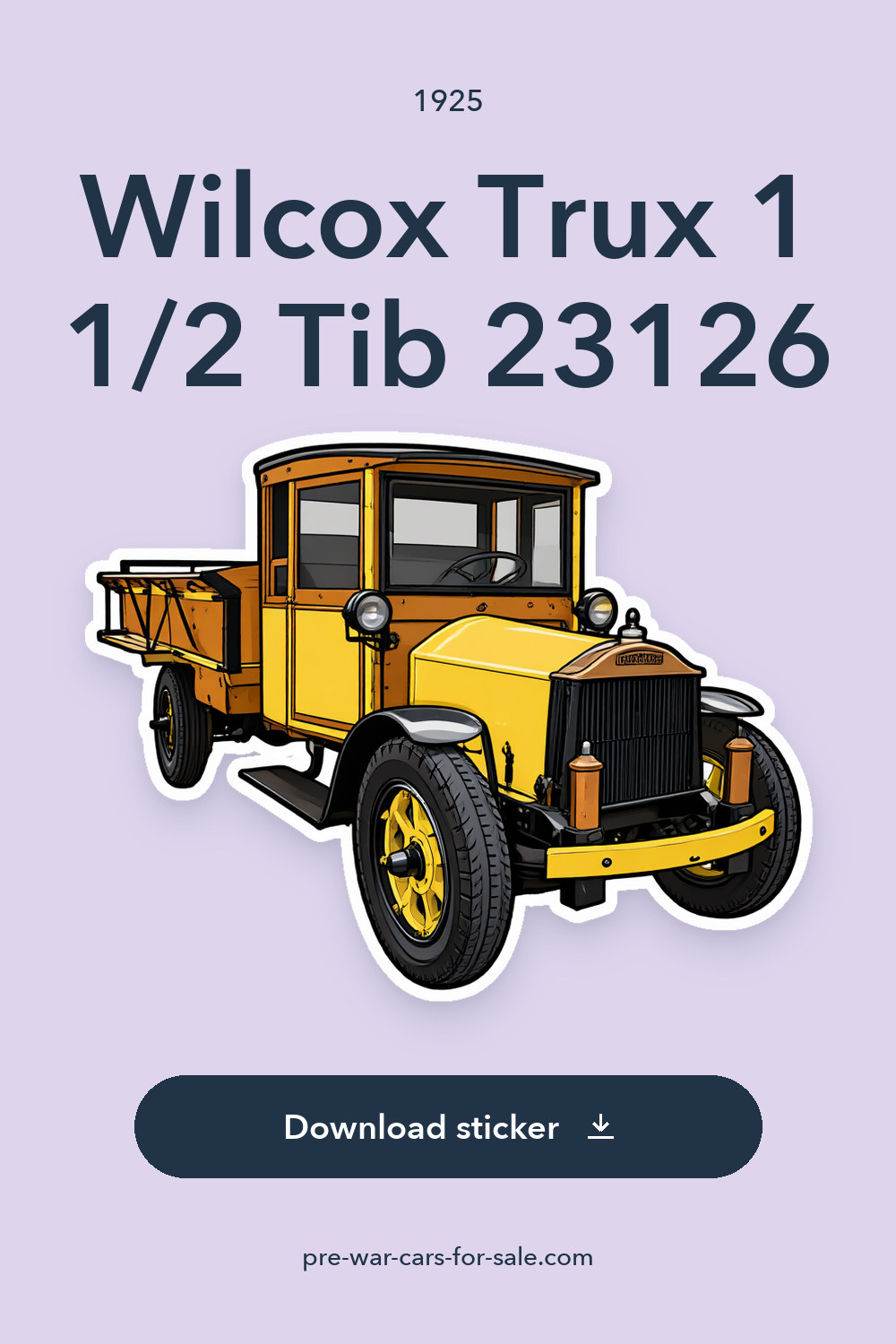 1925 Wilcox Trux 1 1/2 Tib 23126 sticker preview