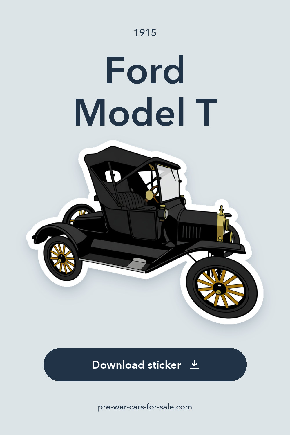 1915 Ford Model T sticker preview